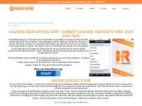 Hazard Reporting App: Download and Submit Hazard Reports App