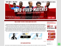 INFO-FIXED-MATCHES - Sure Fixed Matches , Vip Fixed Matches , Daily Fi