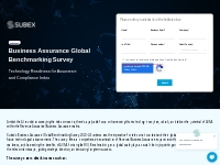 Business Assurance Global Benchmarking Survey
