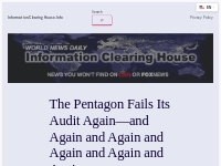 The Pentagon Fails Its Audit Again--and Again and Again and Again and 