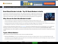 Best Stock Broker in India | Top 10 Stock Brokers -2024