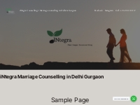 Sample Page   iNtegra Counselling = Marriage counselling in Delhi   Gu