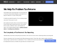Fix Problem Tax Returns with Our Tax Law Firm in Houston, Texas