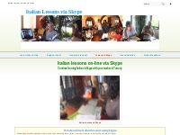 Italian lessons on-line via Skype