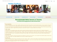 Recommended Italian lessons in Tuscany - student feedback