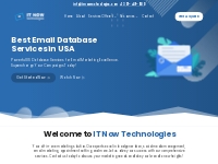IT Now Technologies : Best Email Database Services in USA