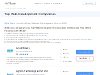 Top Web Development Companies - Best Website Developers on IT Rate