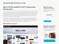 Best 50 Beautiful CSS3 Templates Examples