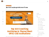 Best IAS Coaching Institutes in Thane - JiGuruG.com