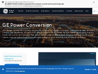 GE Power Conversion jobs | GE Careers