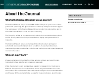 About the Journal - Science Museum Group Journal