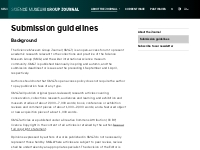 Submission guidelines - Science Museum Group Journal