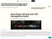 Sewa Boom Lift   Scissor Lift Malang Blitar Kediri   Jual/sewa Boom li