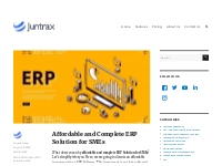Affordable and Complete ERP Solution for SMEs   Juntrax