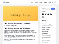 Why should a Business use Timesheets?   Juntrax