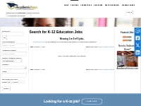 Search for K-12 Education University Jobs