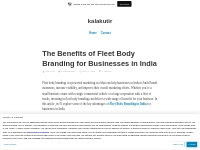 The Benefits of Fleet Body Branding for Businesses in India   kalakuti