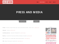 Press And Media - Kaleb Nation | Official Website