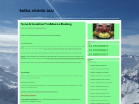 Terms   Condition For Advance Booking | kalka shimla taxi Taxi in kalk