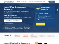         Node.js App Development Company | 20+ Node Developers in India