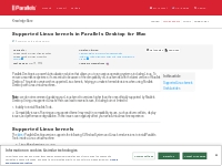 KB Parallels: Supported Linux kernels in Parallels Desktop for Mac