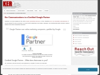 Ker Communications is a Certified Google Partner in Pittsburgh