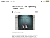 How Much Do Ford Spare Key Experts Earn?