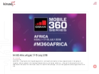 M-360 Africa  Kigali, 17-19 July 2018 | Kirusa