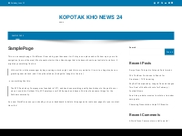 Sample Page - kopotak kho news 24