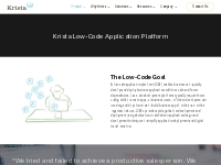 AI-led Low-Code Application Platform (LCAP) - Krista