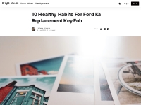 10 Healthy Habits For Ford Ka Replacement Key Fob