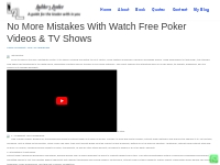 No More Mistakes With Watch Free Poker Videos   TV Shows