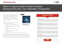 GoSecure - State of Cybersecurity Research Report: Sharing the Burden,