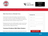 Water Heater Services   Larry s Plumbing Service