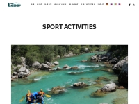 Sport activities   Tourist center Lazar Kobarid
