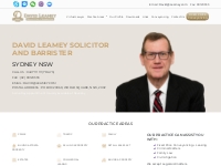 DAVID LEAMEY SOLICITOR AND BARRISTER