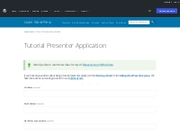 Tutorial Presenter Application | Learn WordPress