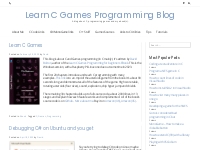 Learn C Games Programming