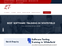 Best Software Testing Training In Whitefield | No.1 Training