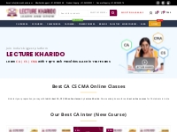 Best CA,CS,CMA Online Classes in India by Lecture Kharido