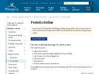 Permits Online - Planning, Property and Development - City of Winnipeg