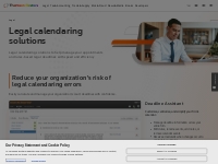 Legal Calendaring Solutions | Thomson Reuters