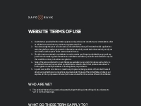 Our Website Terms of Use | Xapo Bank