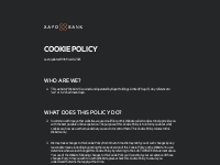 Our Cookie Policy | Xapo Bank