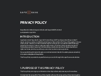 Our Privacy Policy | Xapo Bank