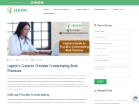 Legion’s Guide to Provider Credentialing Best Practices