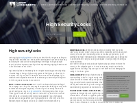 High Security Locks | Legit Locksmith