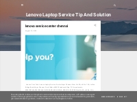 Lenovo Laptop Service Tip And Solution
