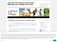  Travel India Tour Package for India Hotels, Pilgrimage Tour   Heritag