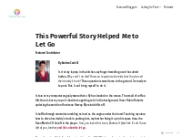 This Powerful Story Helped Me to Let Go   Letting Go Cafe